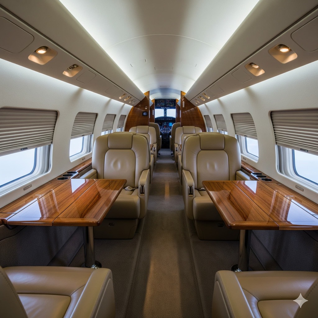 Private Jet Interior